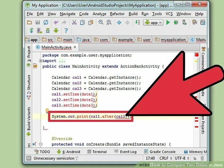 Null date java