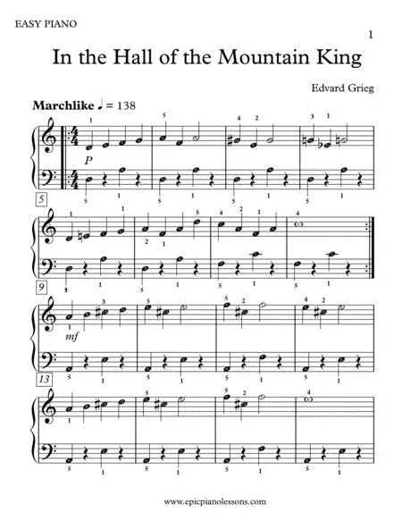 Edvard grieg in the hall of the mountain king ноты. Grieg hall of the mountain. In the hall of the mountain king ноты для фортепиано. Mountain king notes. Grieg in the hall of the mountain king ноты.