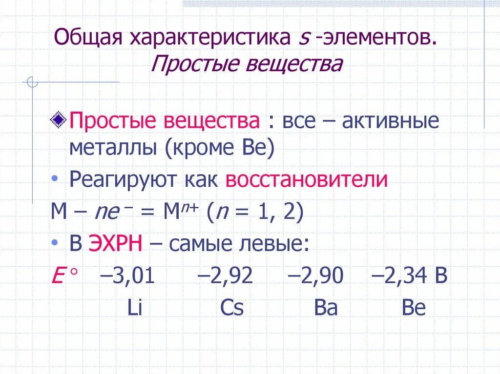 Соединения s металлов. Характеристика элемента s. Общая характеристика s элементов. Характеристика s элементов химия. Свойства соединений s элементов.