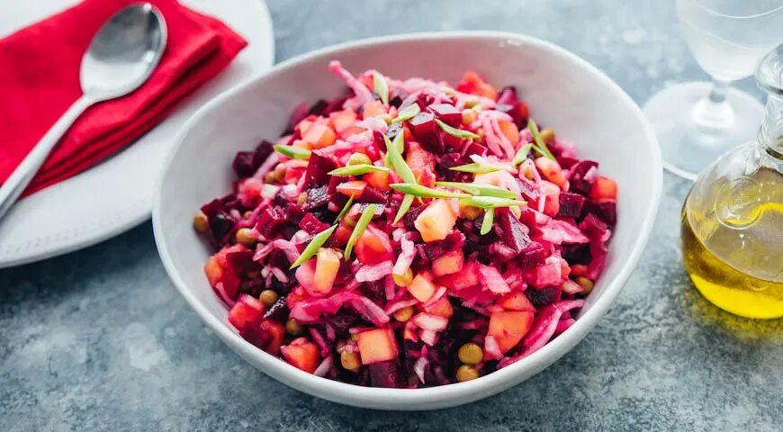 Винегрет из запеченных овощей: пошаговый рецепт с фото Recipe Ethnic recipes, Re