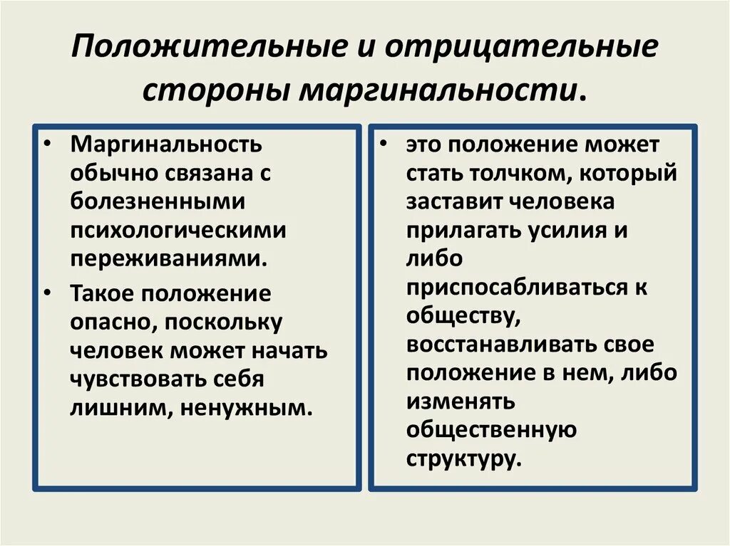 Маргинализм. Положительные стороны маргинальности. Плюсы маргинальности. Маргинальность плюсы и минусы. Положительные и отрицательные черты маргинальности.