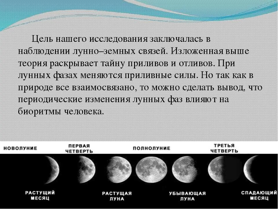 Фазы Луны. Воздействие Луны на человека. Влияние фаз Луны. Влияние лунных фаз на организм человека. Сколько суток на луне