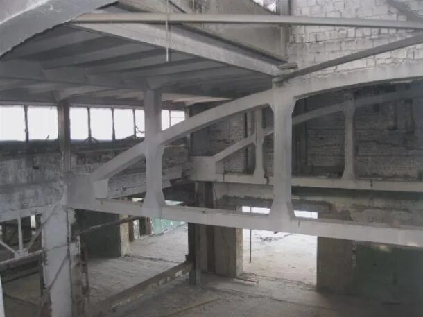 Демонтаж железобетонных конструкций. Монтаж металлоконструкций. Замена конструкций. Металлические перекрытия. Стройка здания.