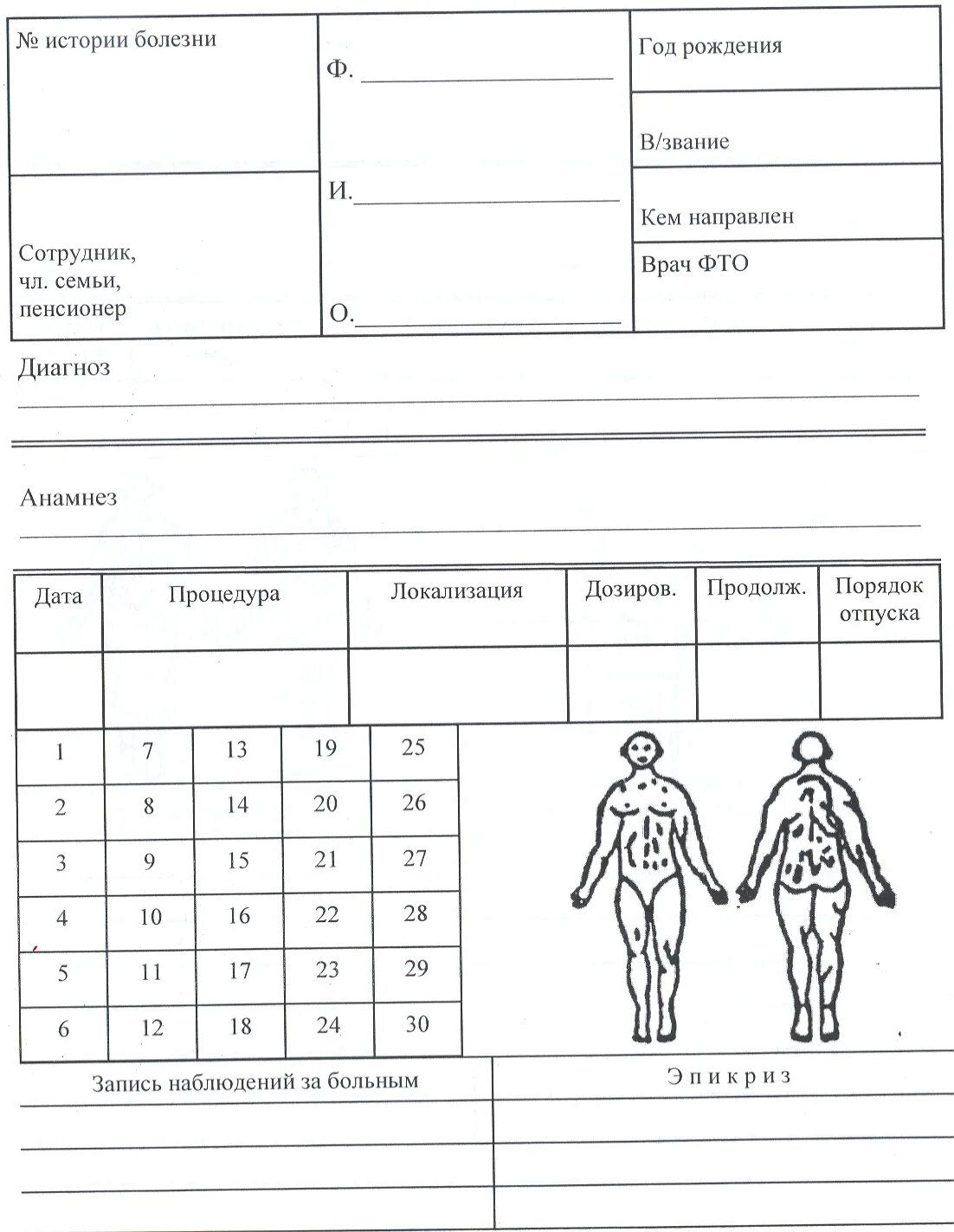 Карта больного лечащегося 044 у. Процедурный лист физиотерапия. Карта больного лечащегося в физиотерапевтическом отделении кабинете. Направление на физиолечение. Процедурная карта.