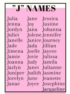 English names on m
