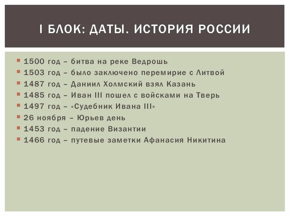 Блок дата событие