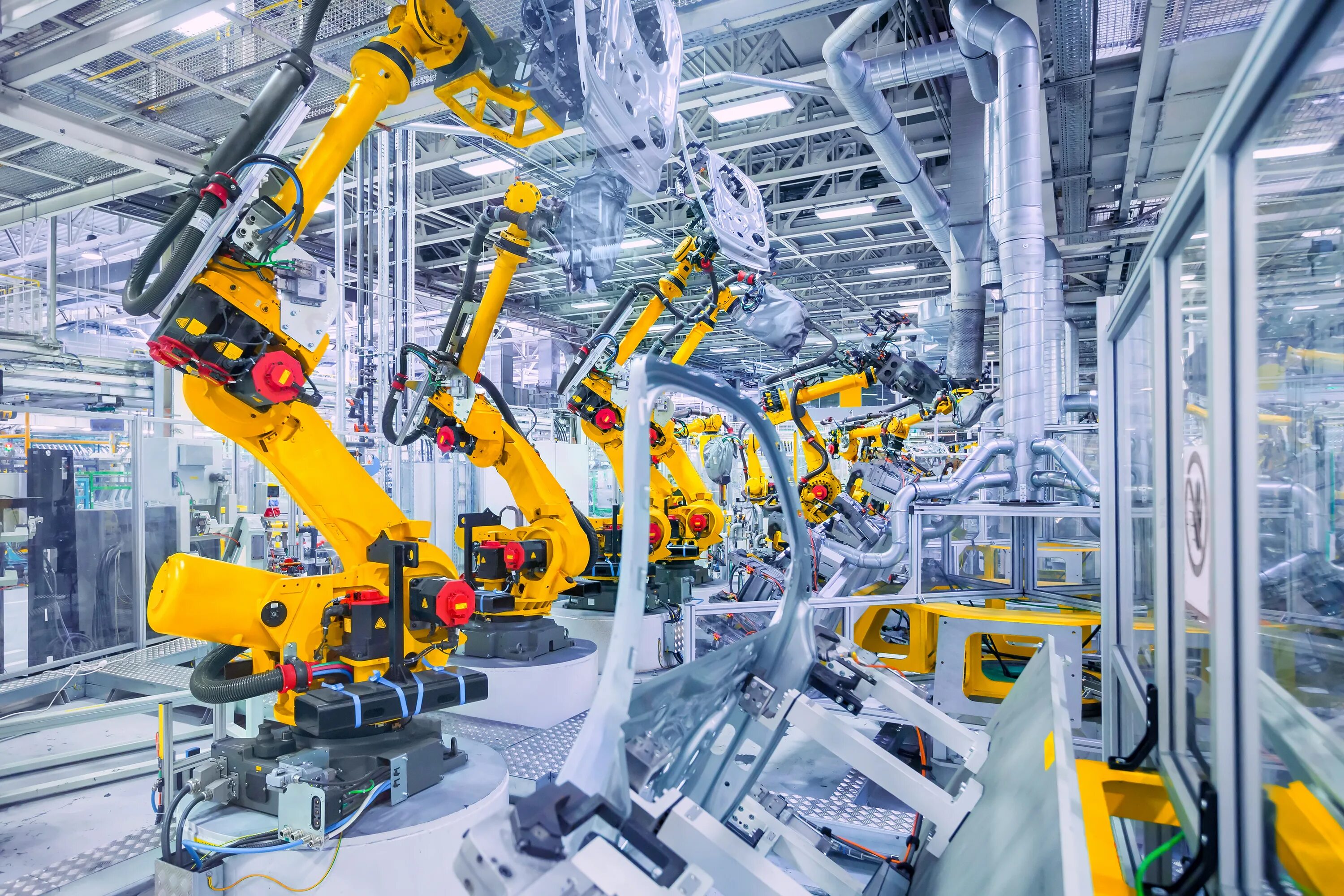 Промышленные роботы. Автоматизация производства. Механизация и автоматизация производства. Роботы в машиностроении.