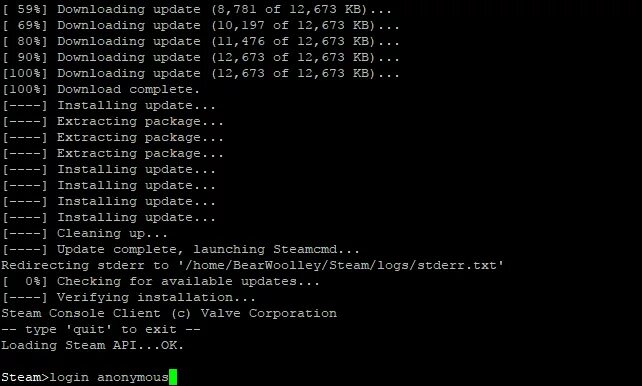 Verifying update