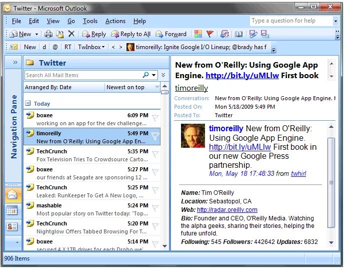 Twitter viewer