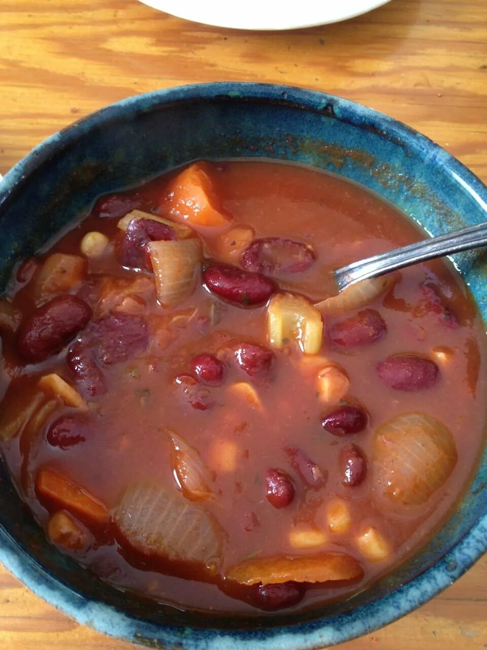 Фасолевый суп из красной фасоли без мяса