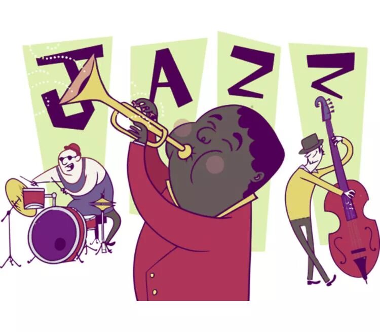 Джаз иллюстрации. Веселый джаз. Джазовые рисунки. Джаз для детей.