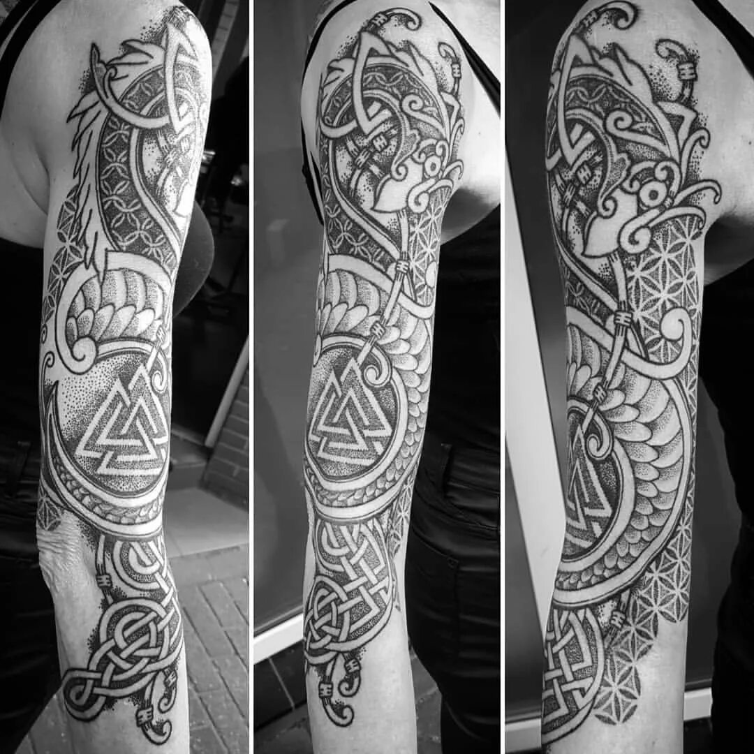 рукав в стиле викингов. блэкворк предплечье скандинавия. тату рукав в стиле викингов. славянские тату рукав. старославянский рукав.