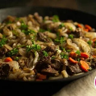 Куриная печень по корейски
