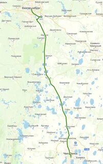 От екатеринбурга до челябинска