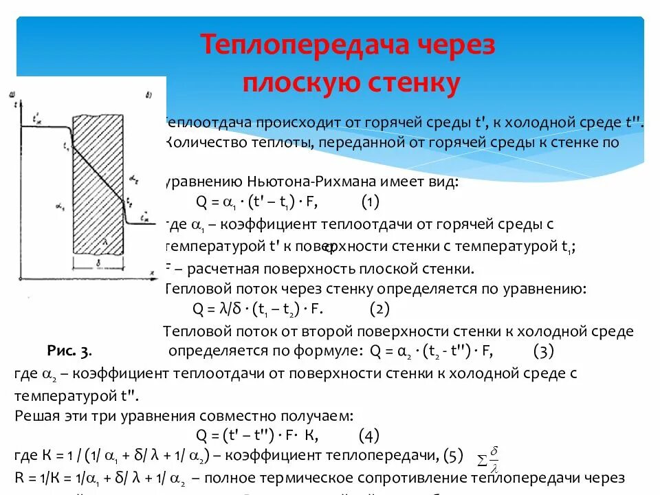 Количество передаваемого тепла