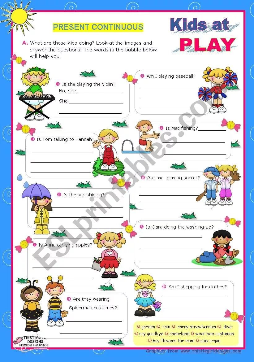 Present Continuous Worksheets for Kids. Present Continuous Worksheets Kids. Present Continuous негативная и вопрос Worksheets for Kids. Present Continuous negative Worksheets for Kids. Present continuous worksheets 3