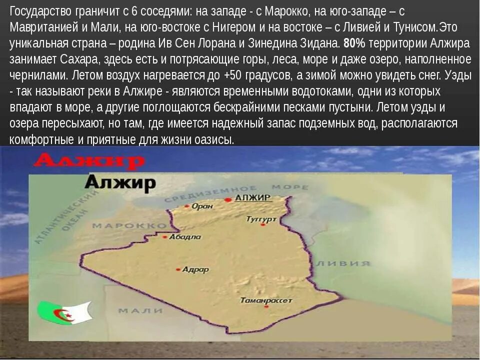 Алжир географическое положение на карте. Алжир географическое положение на карте. Какое место занимает алжир. Алжир презентация. Государства расположенные в северной африке.