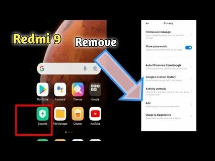 Убрать рекламу на редми 9 экране