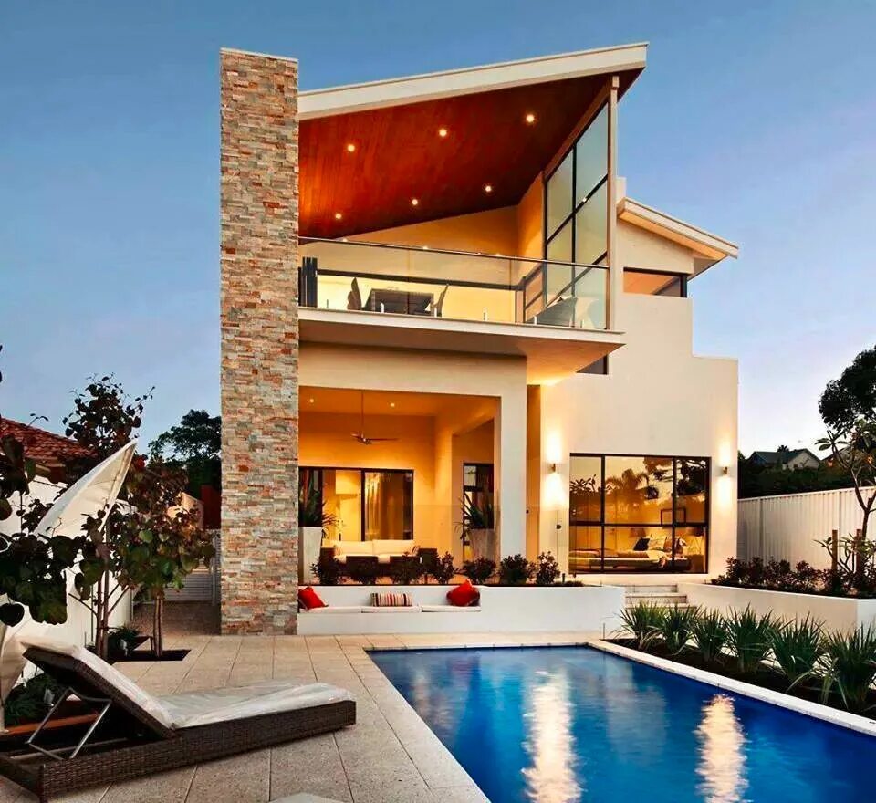 Фото крутых домов. Особняк Эль Рубио. Красивые коттеджи. Двухэтажный дом с бассейном. Современный особняк.