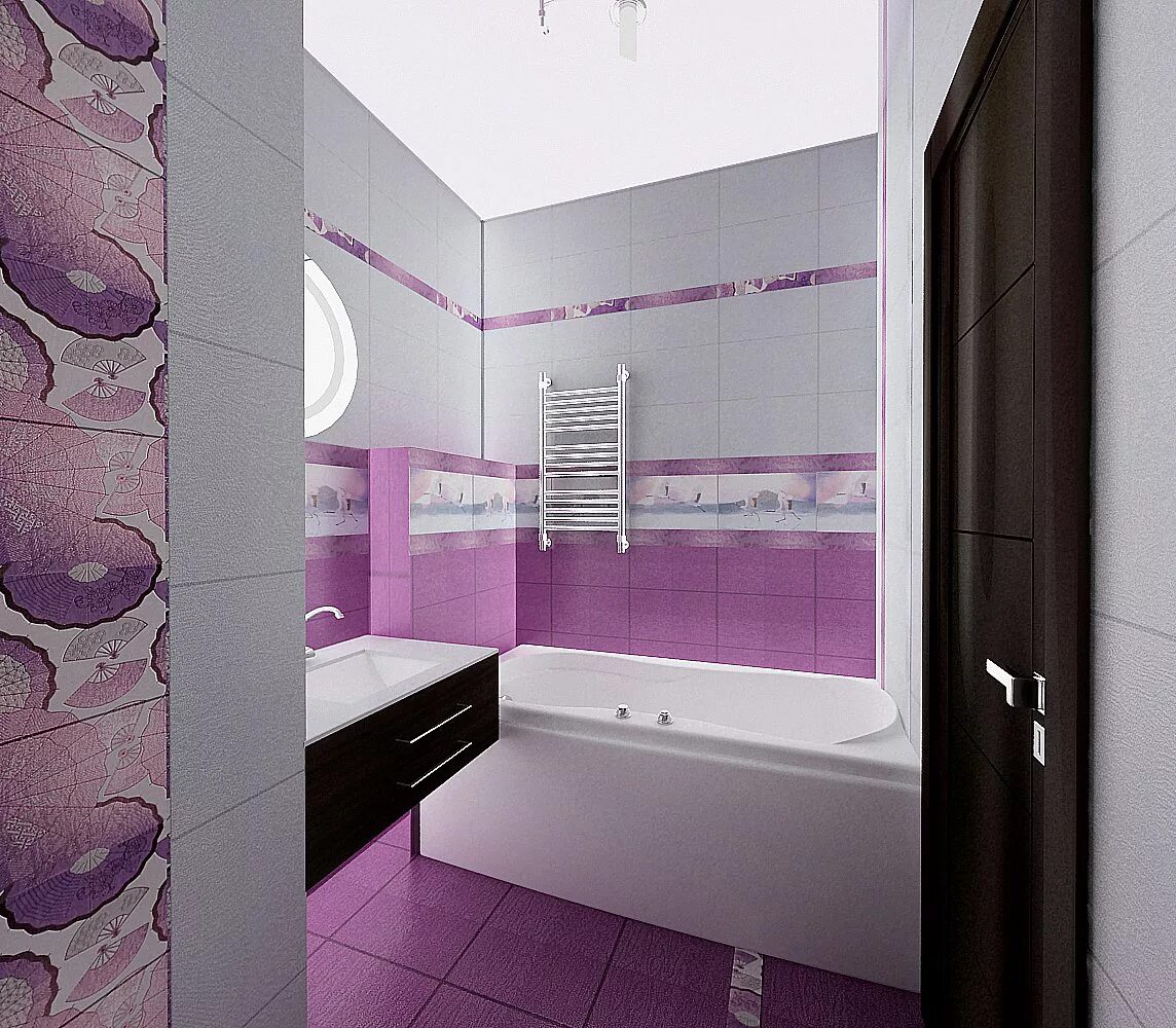 Плитка в маленькой ванне фото. Современная сиреневая ванная. Плитка в ванной маленького размера. Ванная в сиреневом цвете. Фиолетовая ванная.