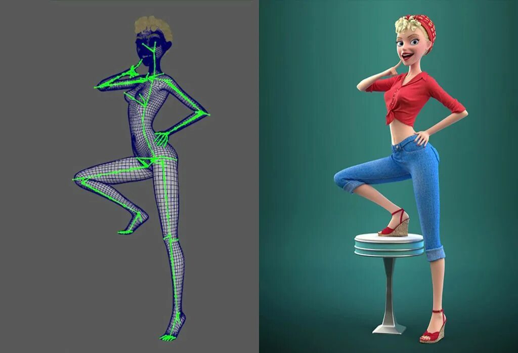 Animated 3d characters