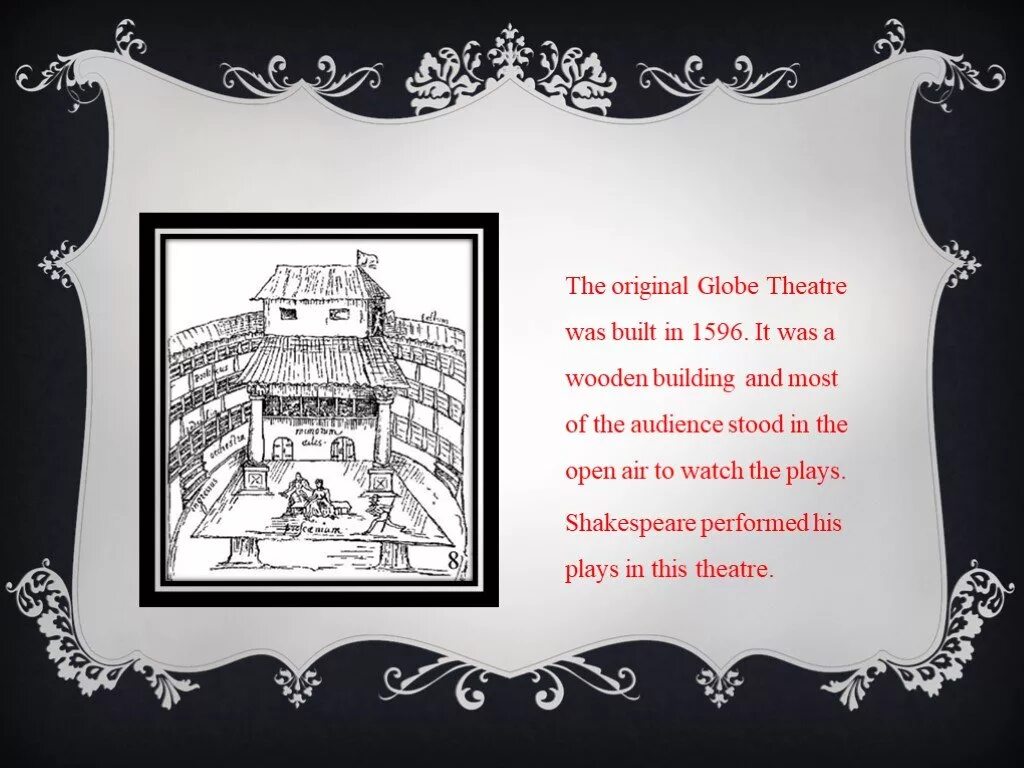 The Globe Theatre Air. Проект по английскому языку 5 класс на тему Globe Theatre.