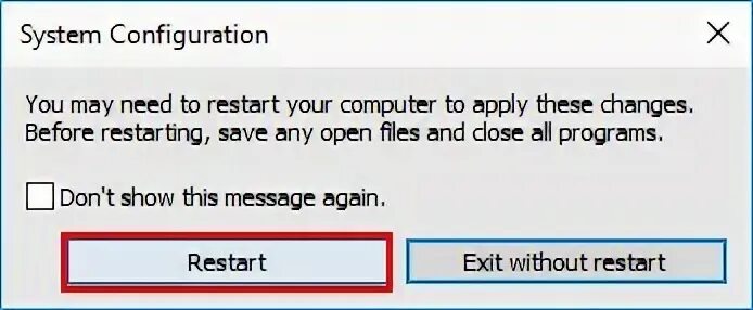 Requires a system reboot to begin