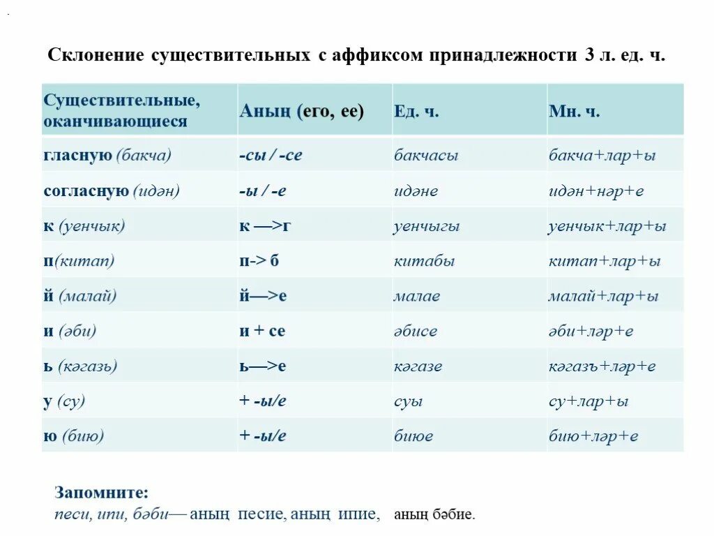 Аффиксы в татарском языке. Аффикс принадлежности в татарском. Категория принадлежности в татарском языке. Аффиксы принадлежности в башкирском языке. Просклонять башкирские слова