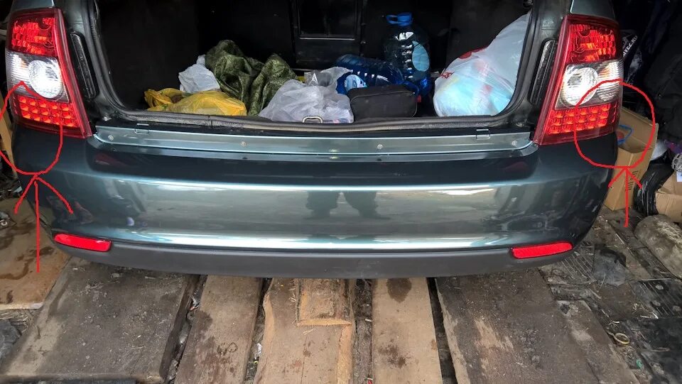 Покраска бампера Приора SE, защитная накладка бампера, и брызговики - Lada Приор