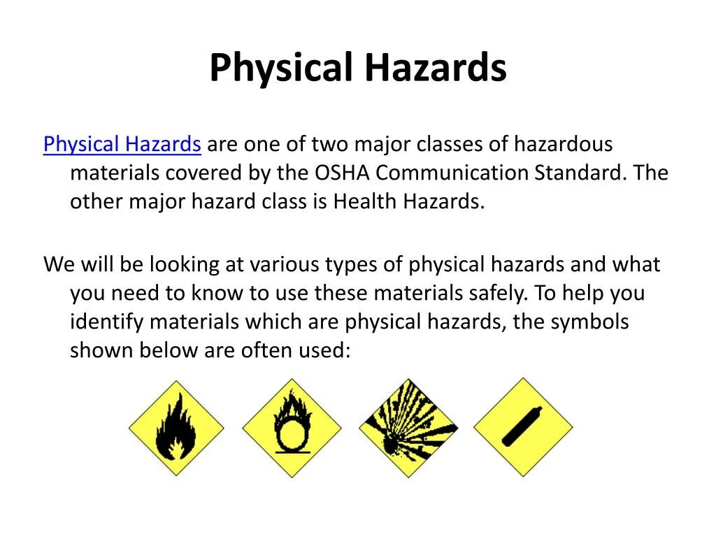 Physical Hazards. Types of Health Hazards. Hazard OSHA. Hazard перевод.