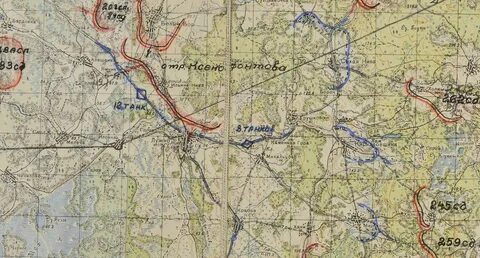 Карта валдайской возвышенности ркка