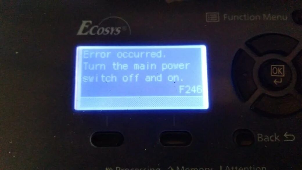 F error c. F245 ошибка Kyocera 3140. Индикация ошибок Kyocera 2040. C7990 Kyocera ошибка. Kyocera ошибка f0000.