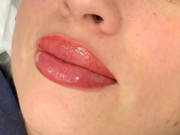 Татуаж губ фото до и после в студии татуажа Танаевой Галины