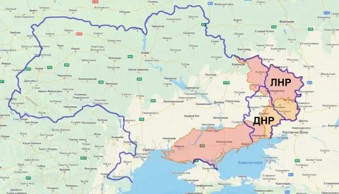 Территорию донецкой и луганской народной республики