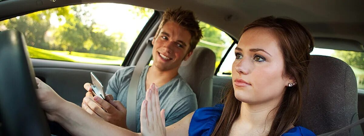 When he was driving