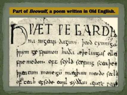 One of the old english