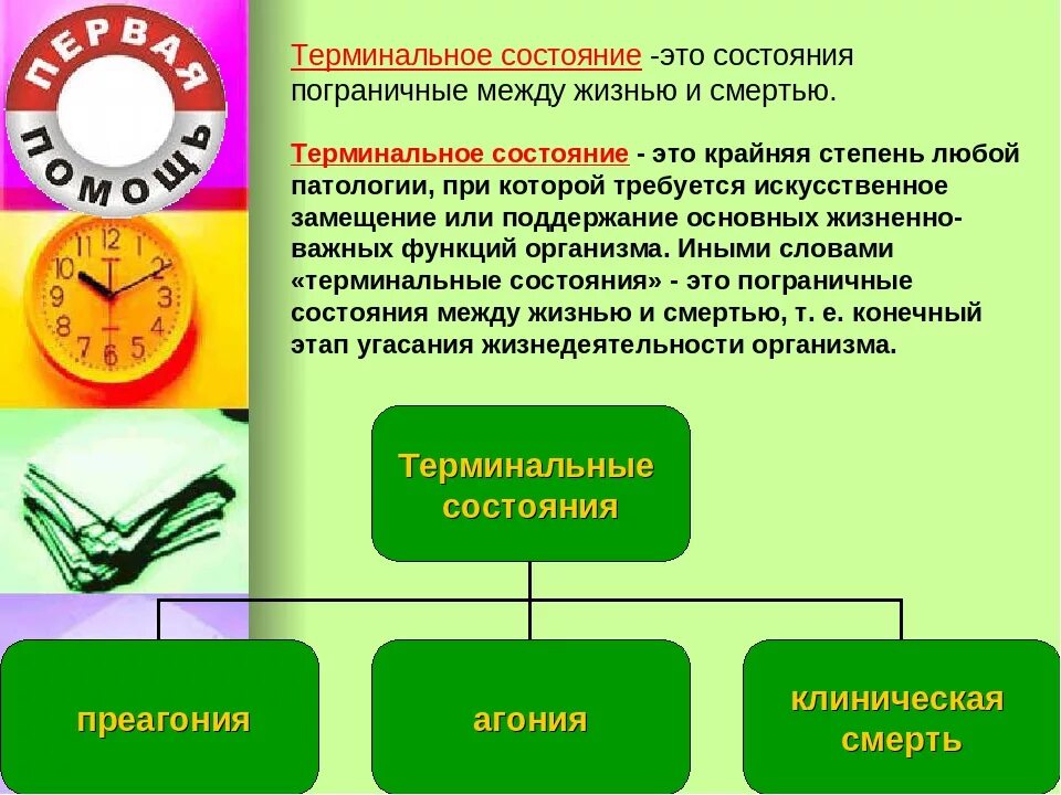 Терминальные состояния. Терминальне состояеикэто. Терминал ные состояния. Виды терминальных состояний