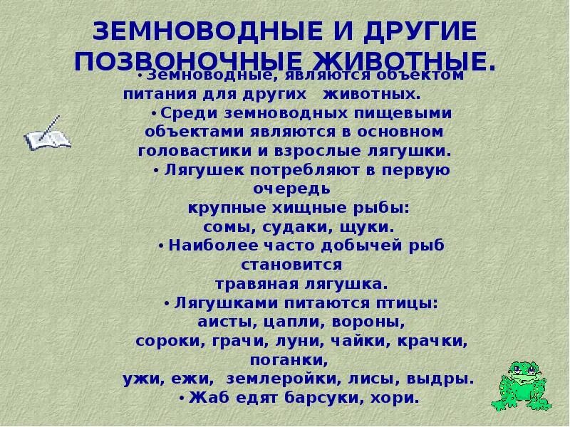 Какую роль играют амфибии в природе. Значение земноводных в природе. земноводные в природе и жизни человека. значение земноводных в природе и жизни человека. значение земноводных в природе и жизни.