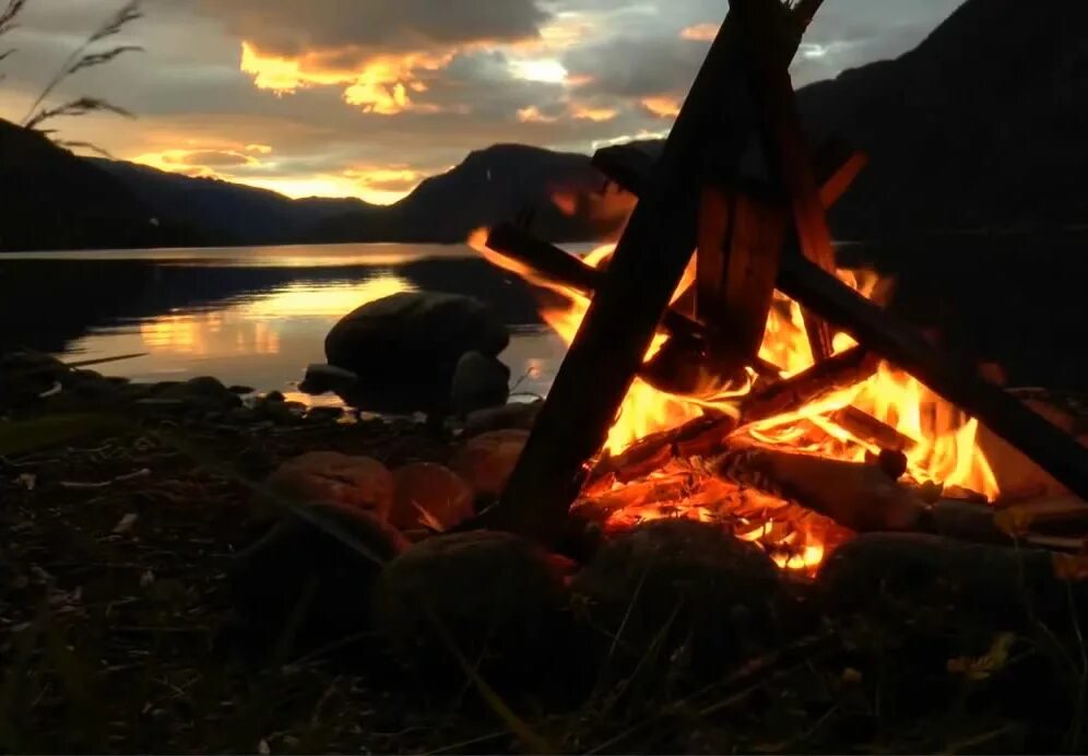 включи костер 10 часов.