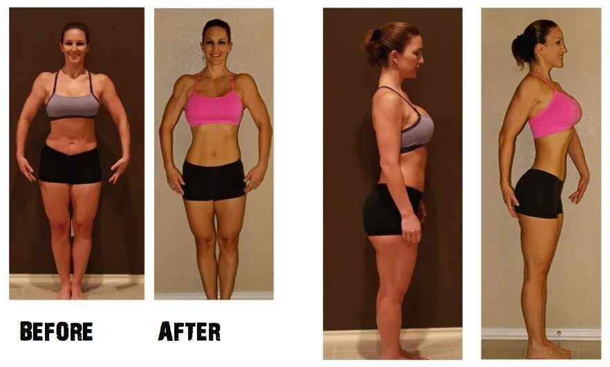 Before after exercises