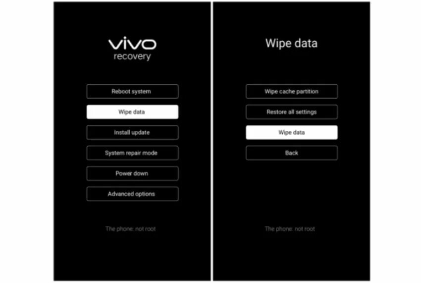 Делаем wipe data. Рекавери wipe data. Режим вайп Дата. Vivo y91c hard reset забыл пароль. Телефон Xiaomi wipe all data.