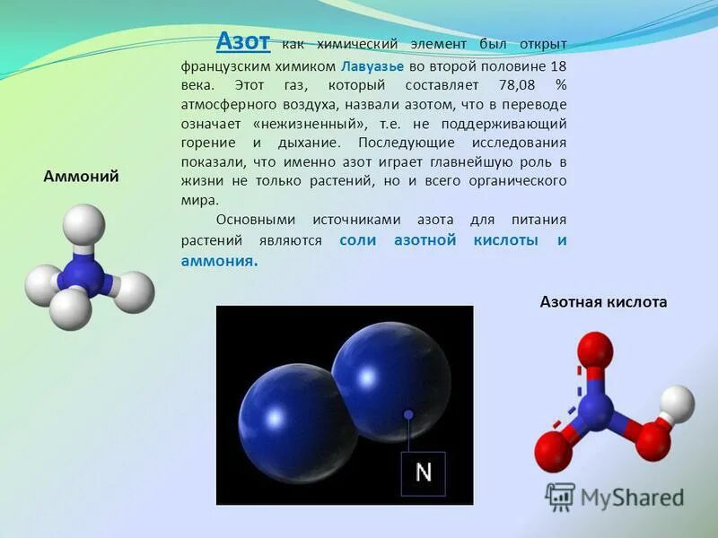 Почему азот назвали азотом