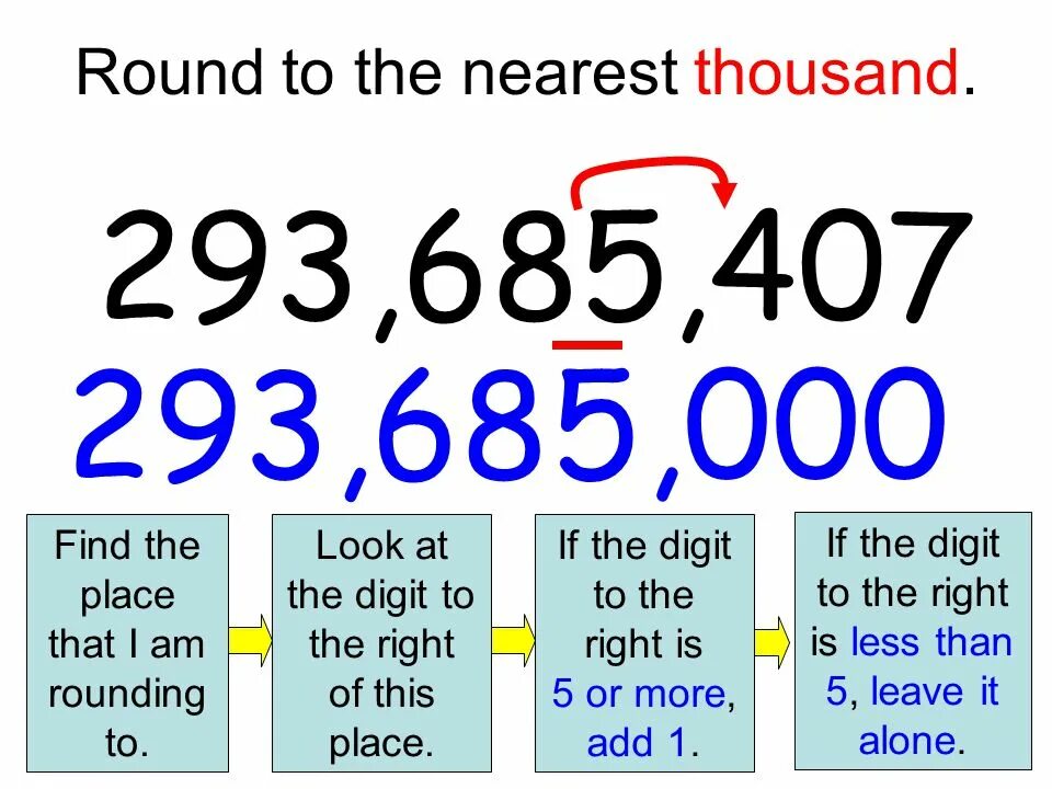 Round to nearest. Round to the nearest thousandth. To the nearest Thousand. To Round. Round 7,499 to the nearest Thousand.