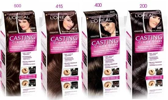 Краска для волос кастинг палитра цветов фото Casting creme gloss Волосы причёска, Прически, Волосы