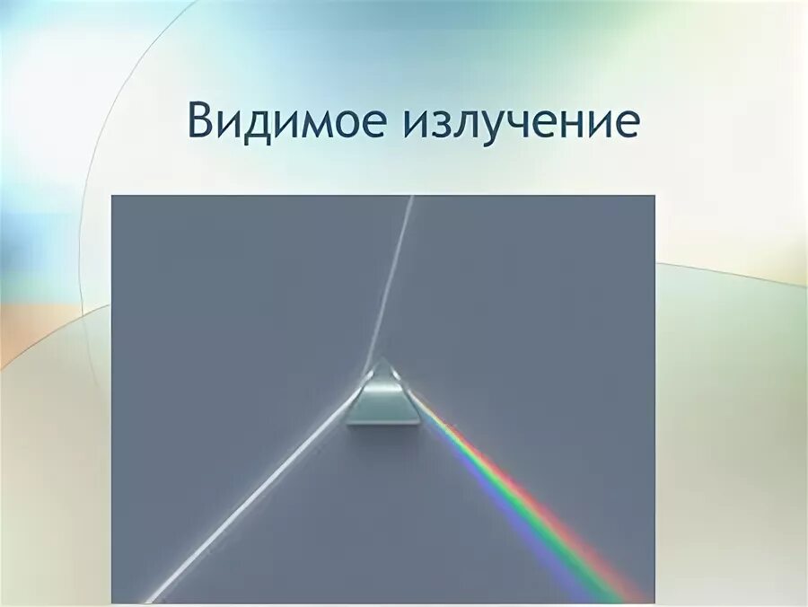 Электромагнитные волны воспринимаемые глазом