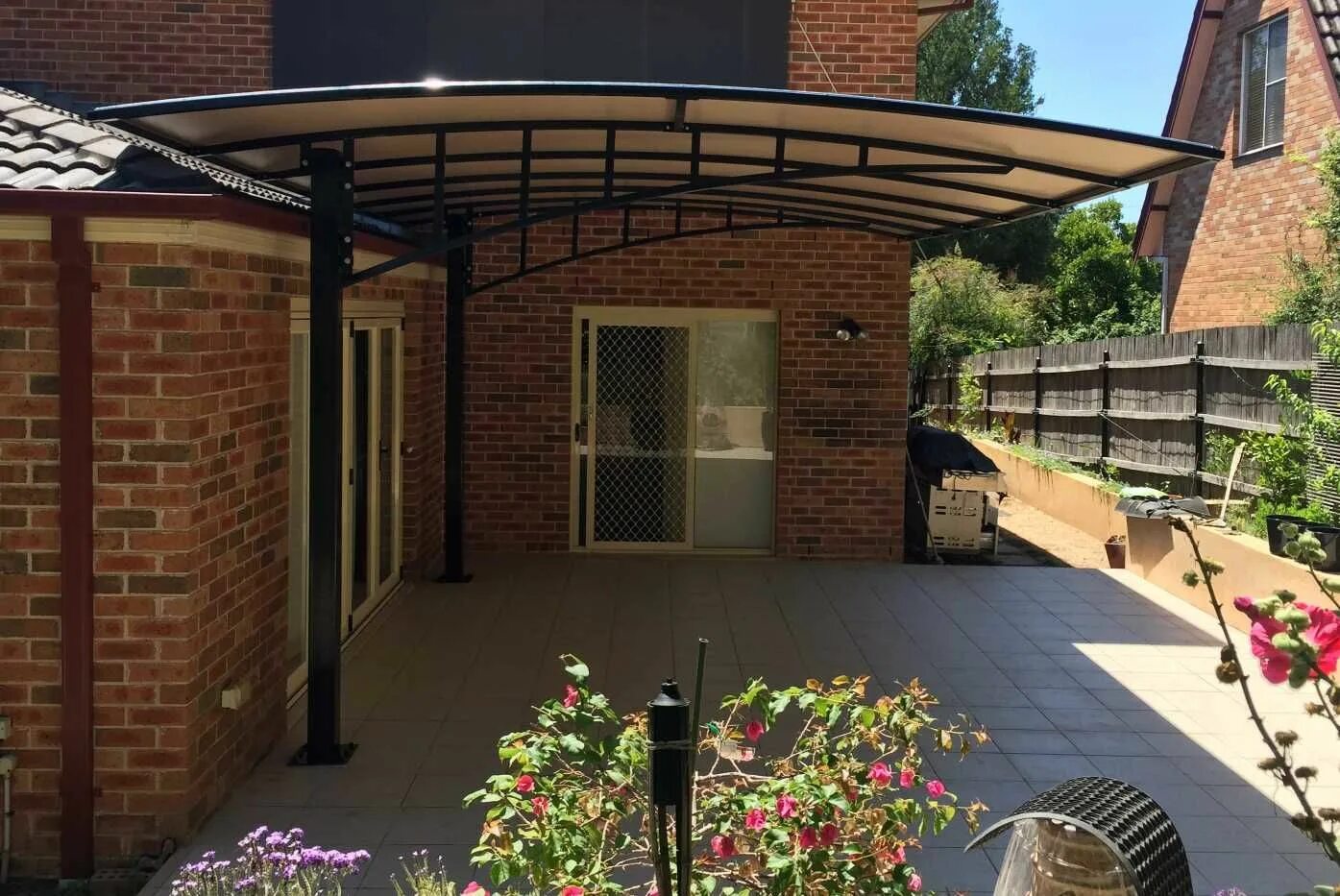 Stratco Curved Clearspan available now from Verandah Creations. Free Call 1800 8