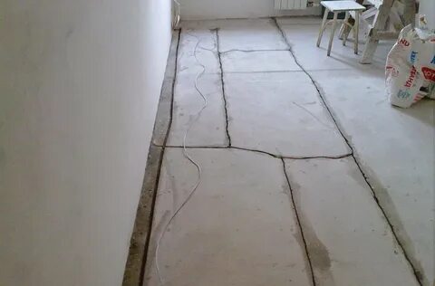 Пол после стяжки