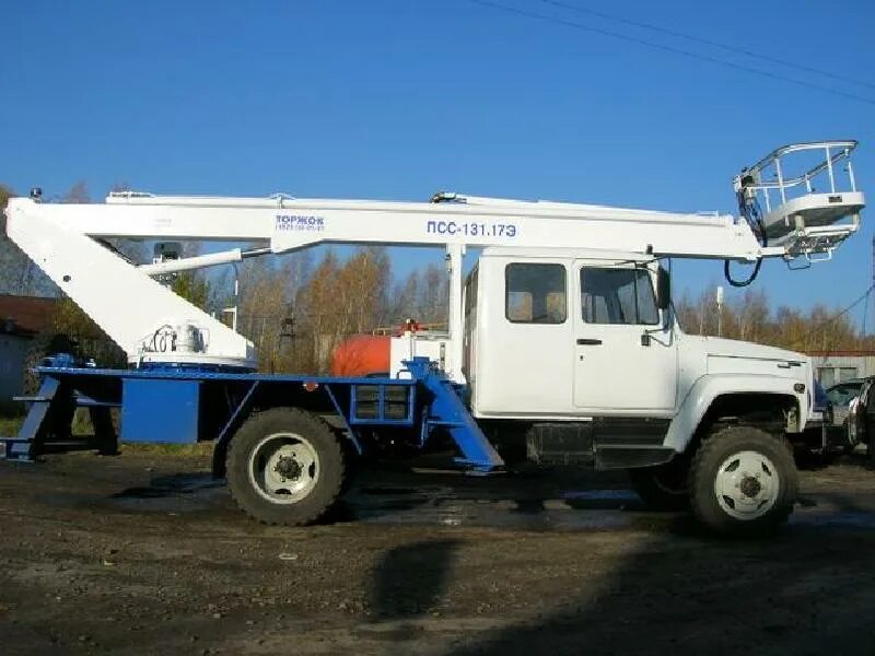 Вышка ПСС 131.17Э. Автовышка ГАЗ-3307 АПТ 17м. ГАЗ 3307 АПТ-17м. АПТ 17м автовышка.