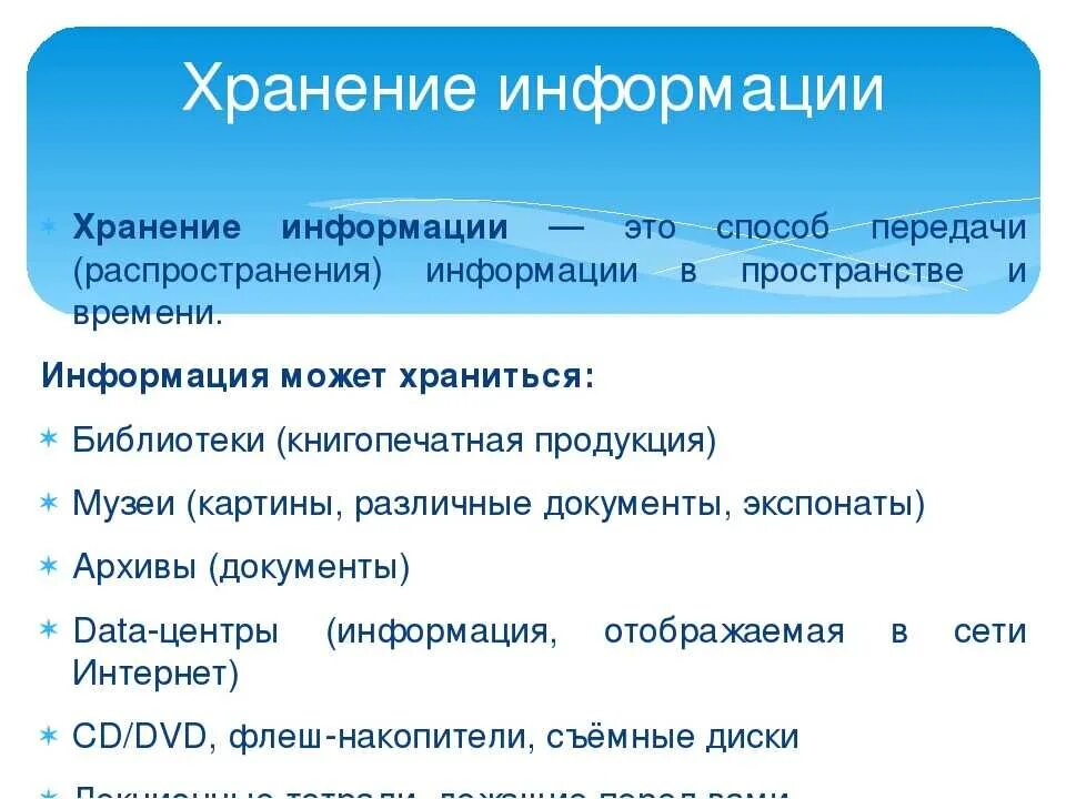 Сбор и хранение информации статья. Сбор и хранение информации статья