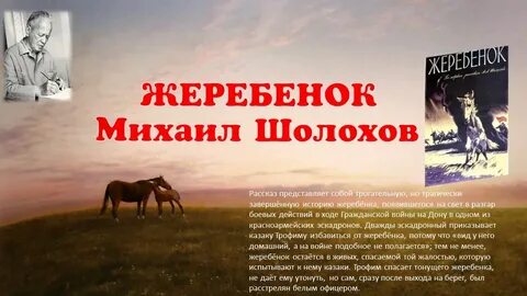 Жеребенок шолохов
